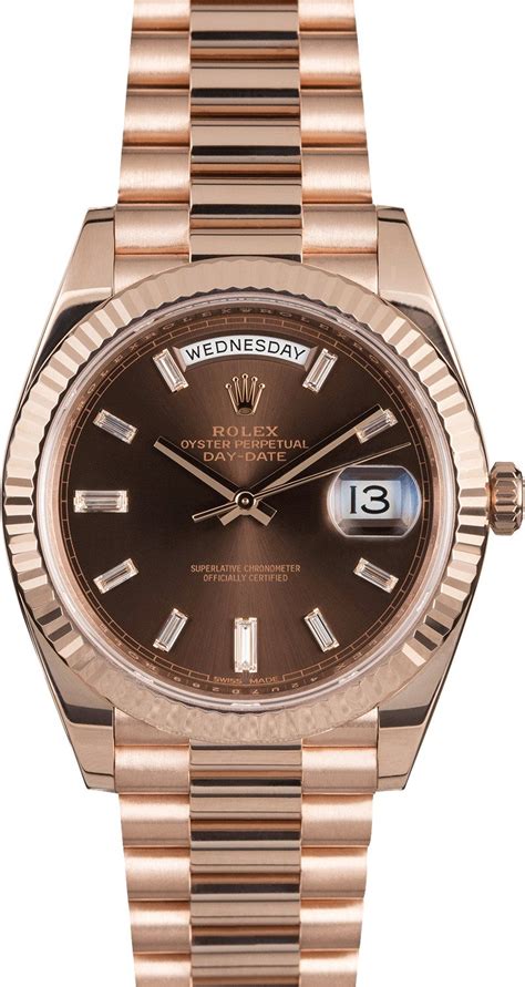 rolex ladies presidential rose gold|rolex day date gold 40mm.